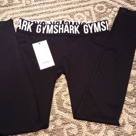 gymshark black full length nwt leggings size xs - Picture 1 of 4